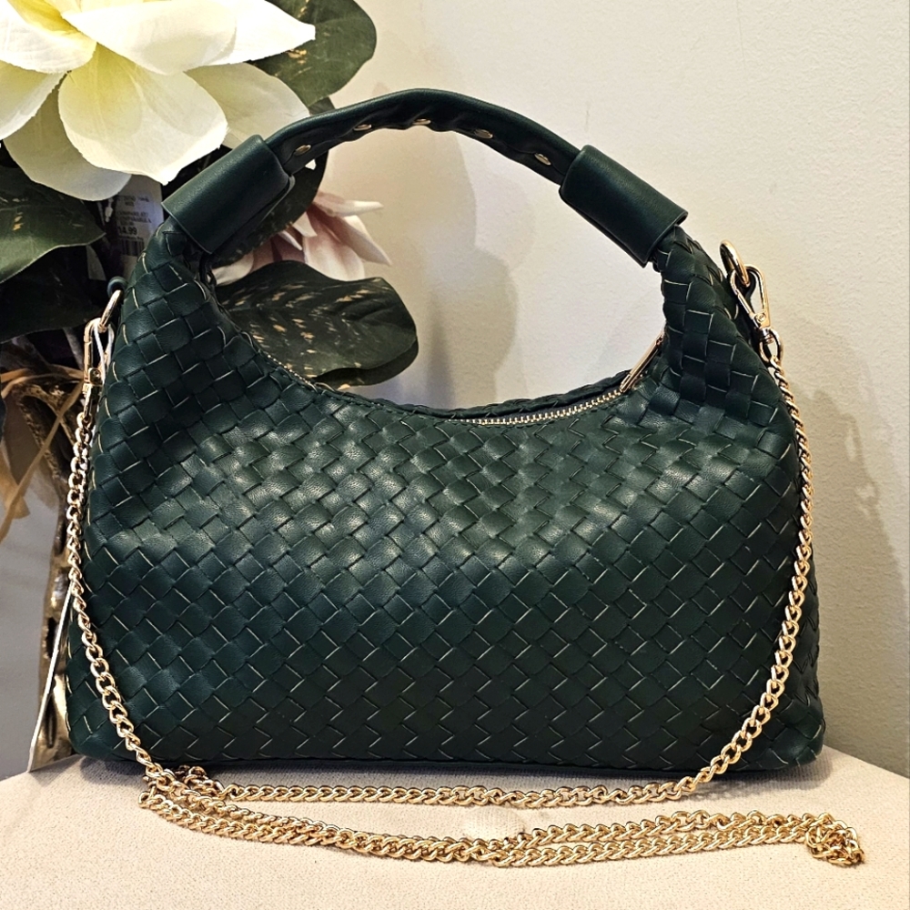 NWT Urban Expressions Woven Grab Bag - Green